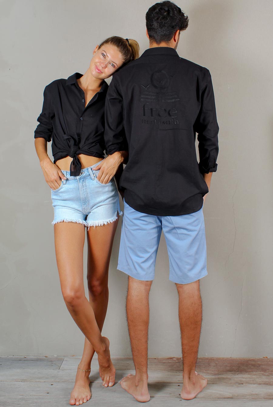 MORGAN-UNISEX-SHIRT-FULL-BLACK-DUO